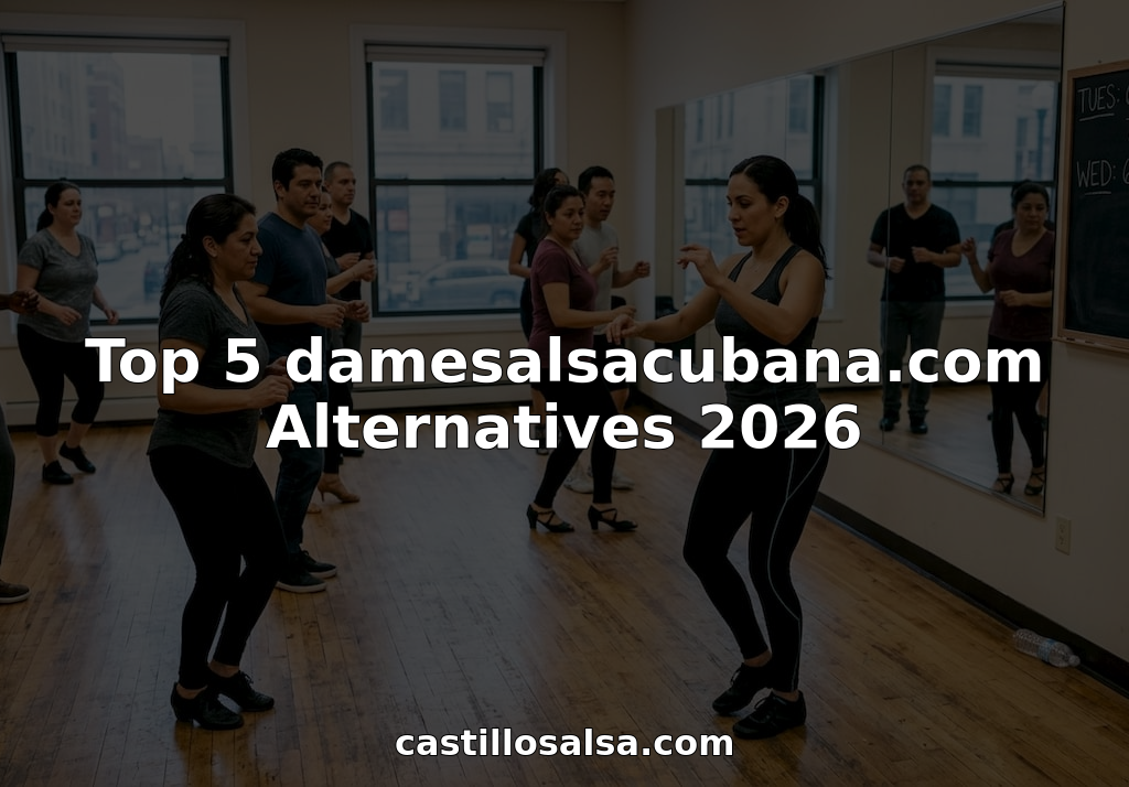 Salsa instructor leads group dance class